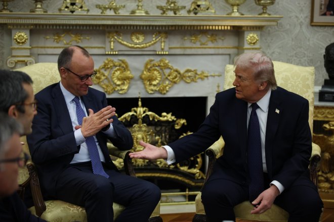 Friedrich Merz a Donald Trump