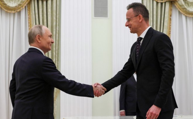 Vladimir Putin a Péter Szijjártó