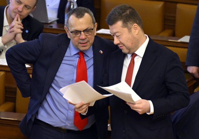 Tomio Okamura (SPD) a Jaroslav Foldyna (SPD)