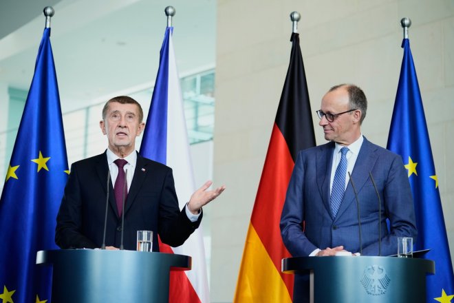 Andrej Babiš a Friedrich Merz