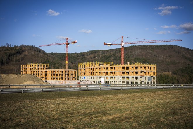 Výstavba první etapy bytových domů Nová Kunratická