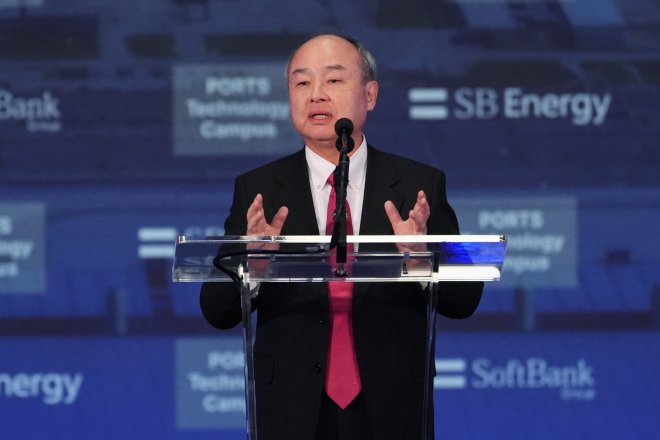 Šéf SoftBank Masajoši Son