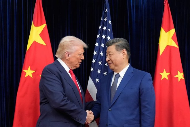 Donald Trump a Si Ťin-pching