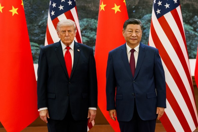 prezidenti USA a Číny Donald Trump a Xi-Ťin Pching