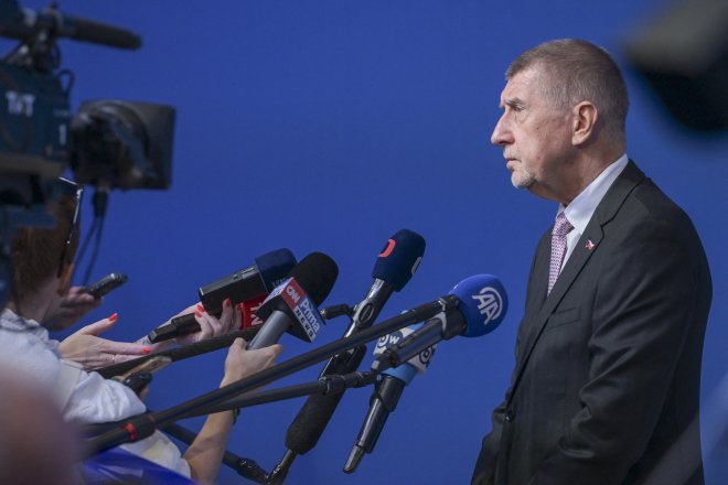Andrej Babiš na zasedání NATO v Ankaře