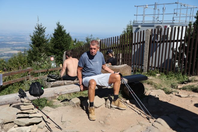 Andrej Babiš na Lysé hoře