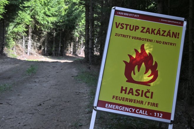 Kontaminované území na Šumavě