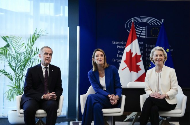 Ursula Von der Leyenová a Mark Carney