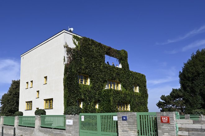 Interiér Müllerovy vily, která bude po dokončené rekonstrukci znovu otevřena pro veřejnost, 30. září 2026, Praha. Muzeum vilu uzavřelo v únoru 2025 kvůli rekonstrukci střešních teras a interiérů.