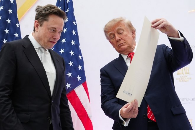 Elon Musk a Donald Trump