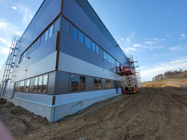 Aktuální stav výstavby areálu Sázava Logistics Park