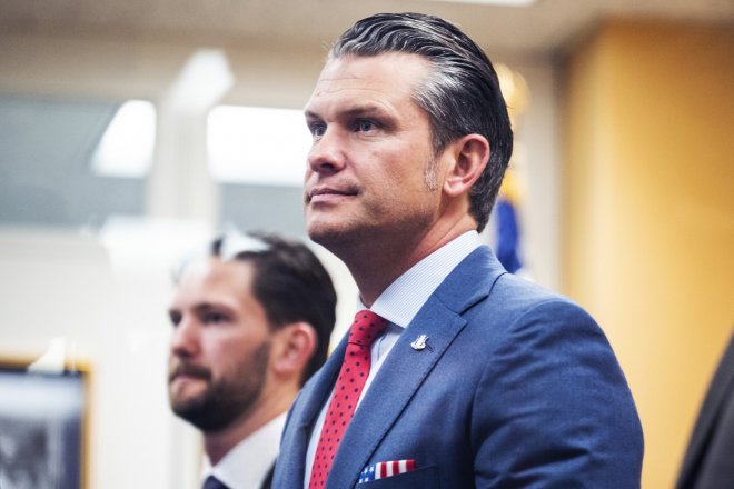Ministr obrany Pete Hegseth