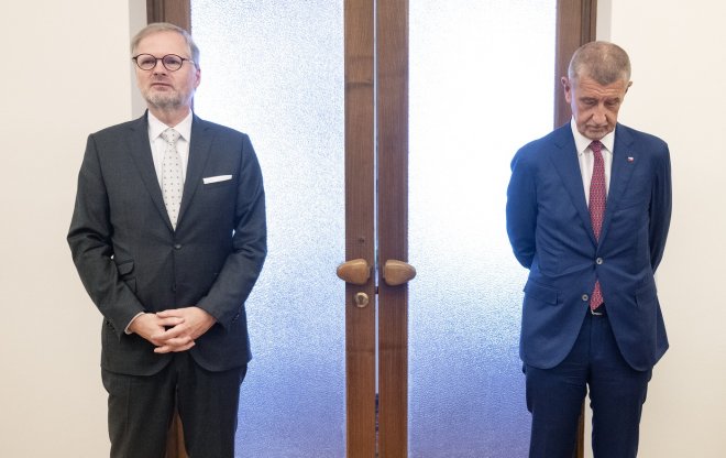 Petr Fiala a Andrej Babiš