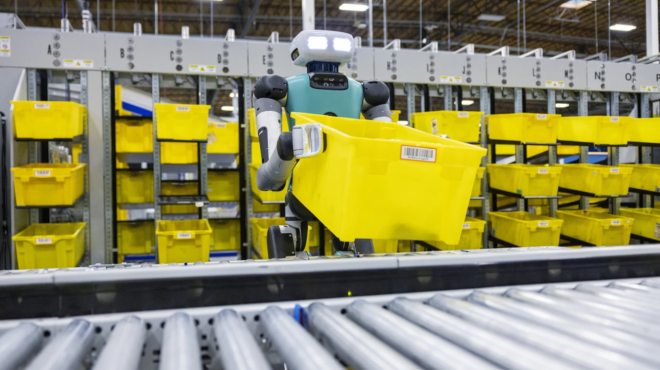 Amazon zkouší ve skladech humanoidní roboty