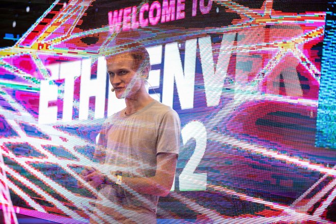 Vitalik Buterin při konferenci ETHDenver