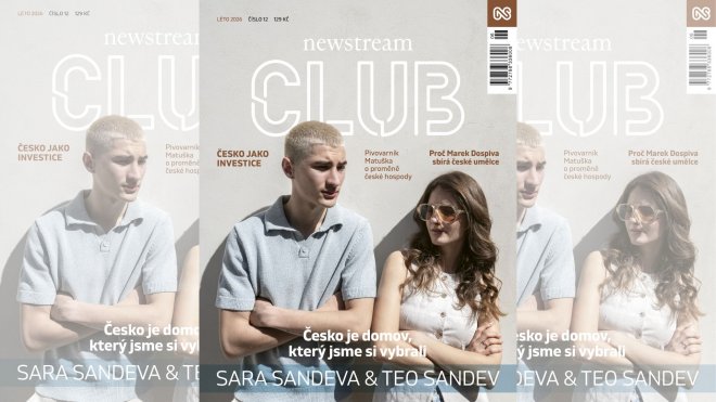Vychází letní magazín Newstream CLUB se Sarou a Teem Sandevovými. Tématem je Česko jako investice