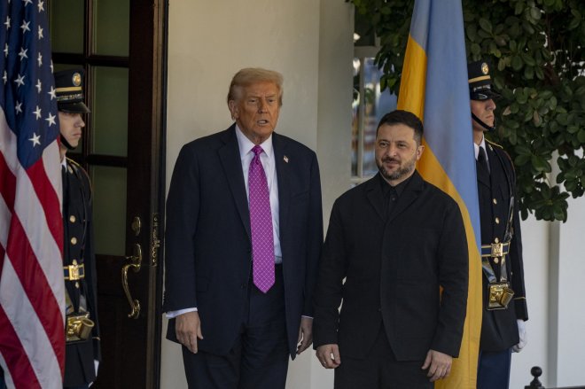 Americký prezident Donald Trump a ukrajinský prezident Volodymyr Zelenskyj