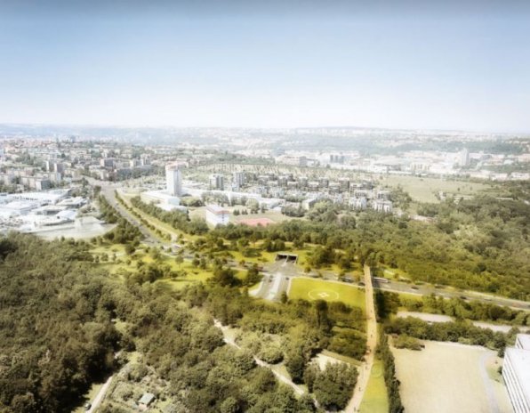 Brownfield na Žižkově se promění na moderní čtvrť.