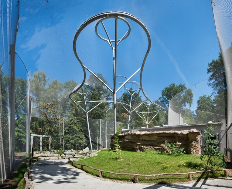 Voliéra La Pampa v Zoo Ostrava (Michal Šourek, Pavel Hřebecký, Adéla Macháčková, Martin Studnička)