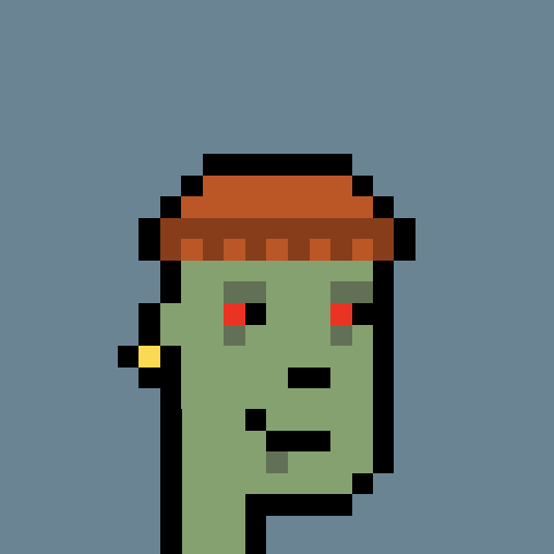 Zombie CryptoPunk ze série CryptoPunks 