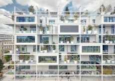 Takto vypadá obchodní dům řetězce Ikea ve Vídni, místo parkoviště pro auta architekti ze studia querkraft architekten ZT gmbh použili stromy.