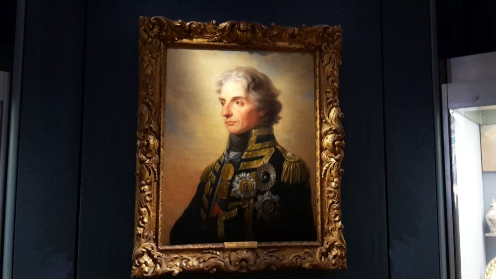 Nejslavnější Angličan, v té době hrdina z Bitvy na Nilu, kontradmirál Lord Nelson na portrétu z roku 1800