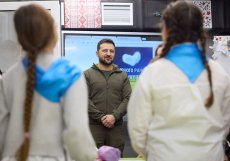 Vyučování zde navštívil i ukrajinský prezident Volodymyr Zelenský