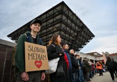 Protesty proti zákonu o veřejnoprávní televizi a rozhlasu v Bratislavě