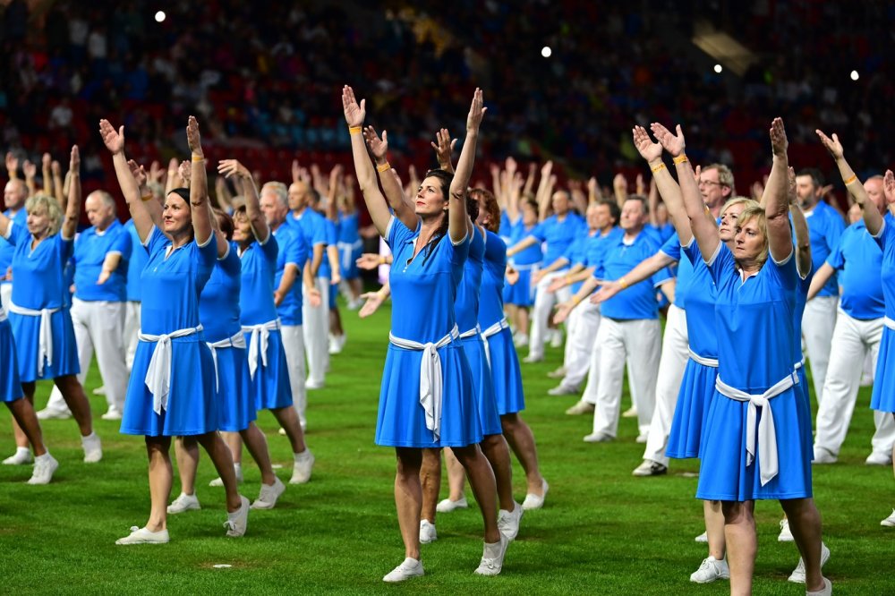 Sokolové představili první program hromadných skladeb v pražském Edenu