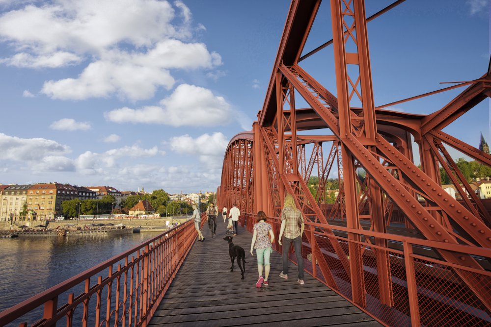 Lávka mostu – možné budoucí rozšíření.