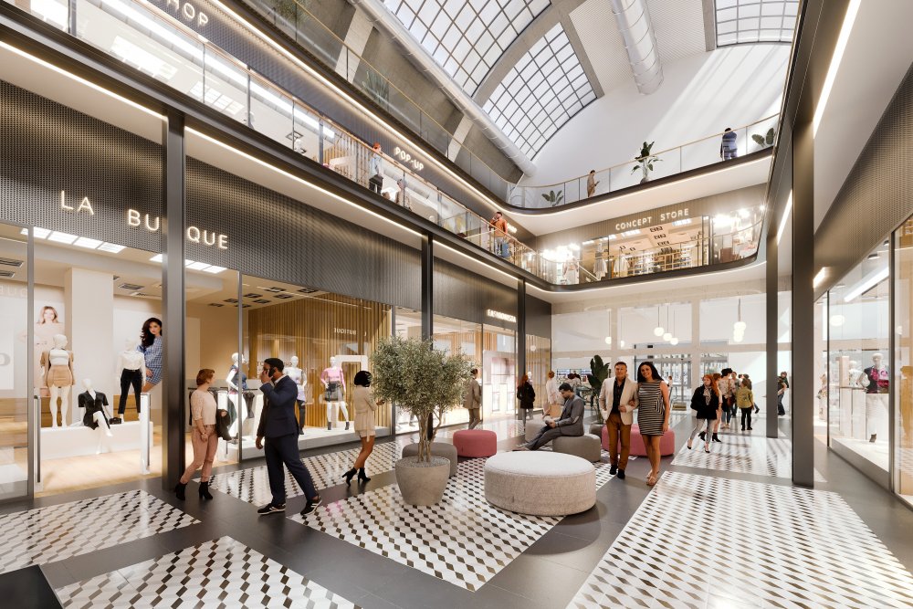 Asi nejzásadnější proměnou je vybourání galeriích ve středu. (na snímku vizualizace)