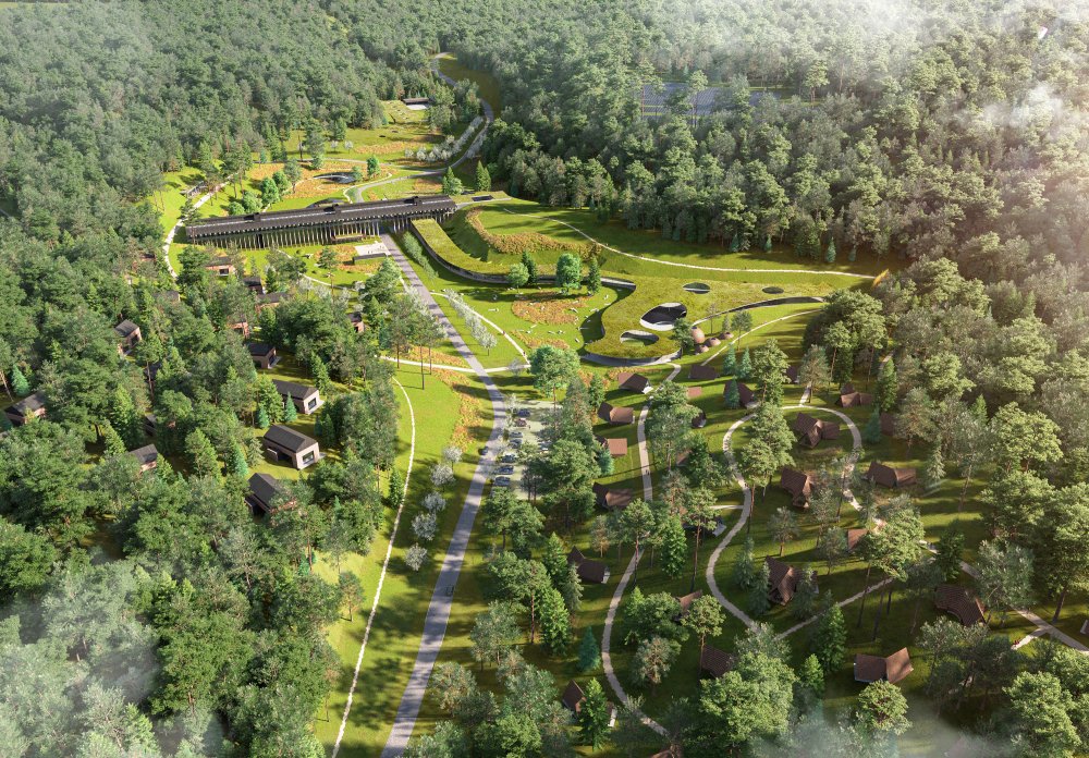 Někdejší vojenský prostor v historické obci Jablonec se co nevidět promění v luxusní resort. Master plán jeho proměny zpracovalo architektonické studio CHYBIK + KRISTOF. Jak? 