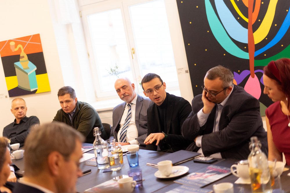 Předvánoční setkání členů Realitního Clubu - Tomáš Balvíš, Vít Soural, Jan Hasík