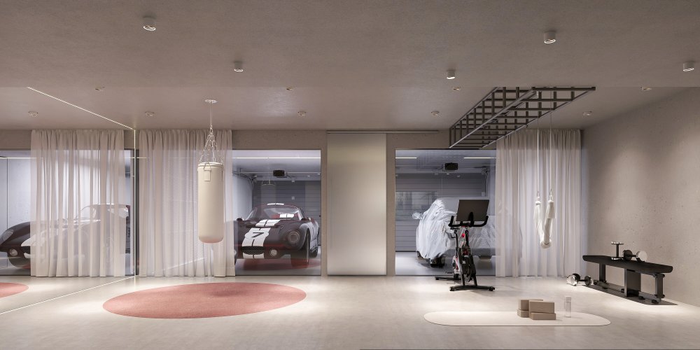 Technickým a úložným zázemím domu je prostorný suterén, který pojme kromě několika vozů i domácí wellness, hernu, kino nebo vinotéku.