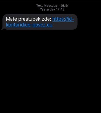 Podvodná zpráva - přestupek