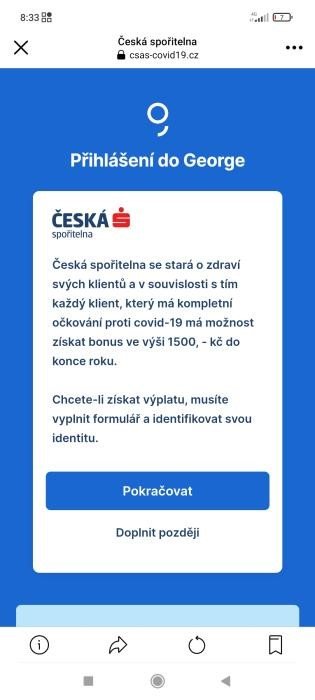 Phishing - falešného internetového bankovnictví George