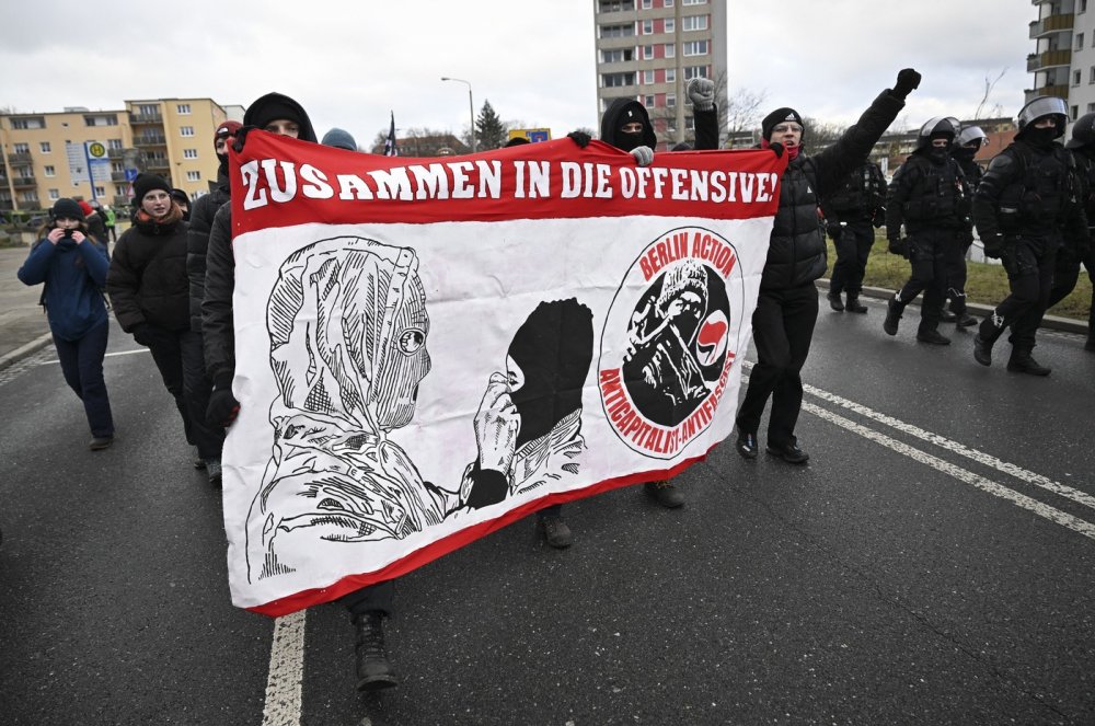 Protesty proti AfD v Německu