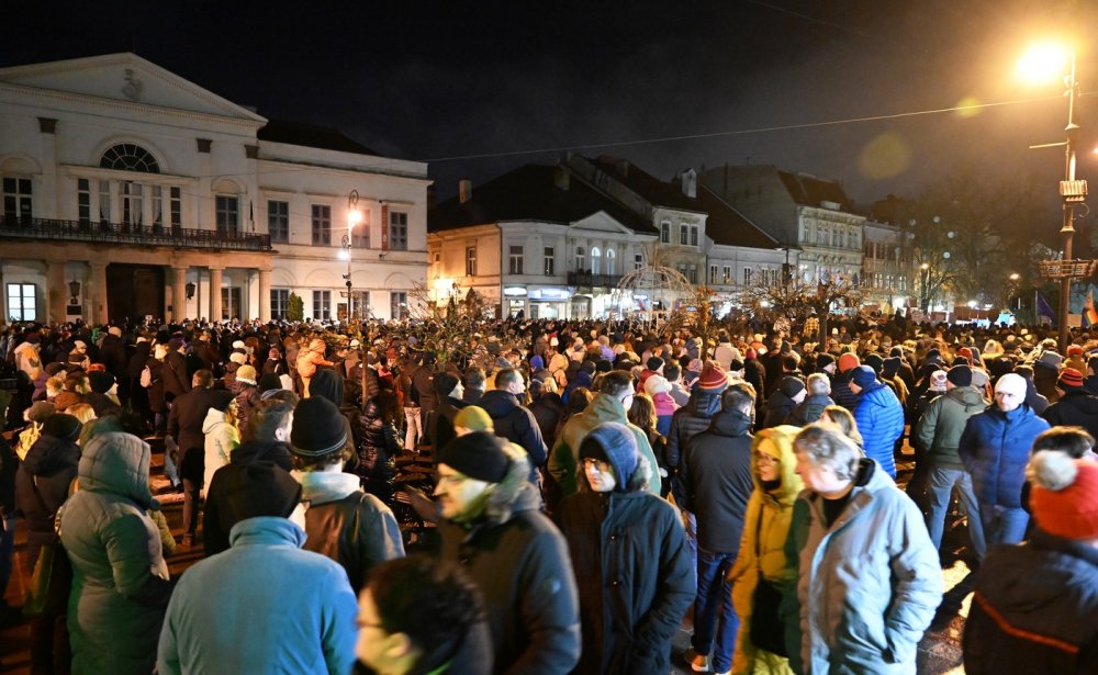 Slováci protestovali proti vládě Fica