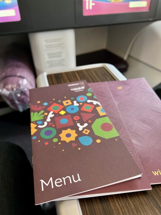 Menu na palubě