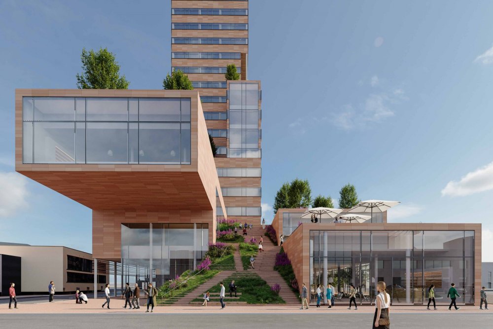 Vizualizace projektu H-Tower v Brně