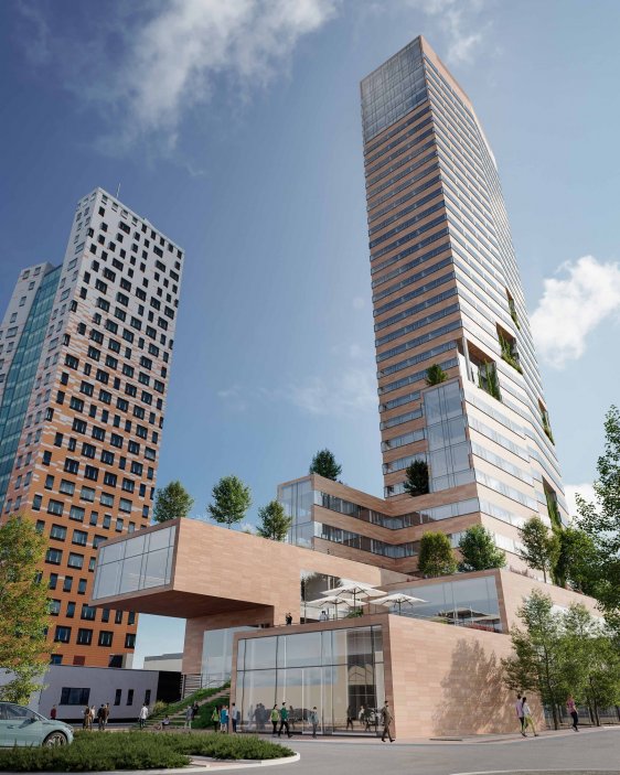 Vizualizace projektu H-Tower v Brně