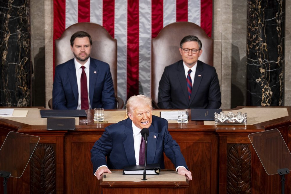 Trumpův projev v Kongresu provázely ovace od republikánů a nesouhlasné reakce demokratů