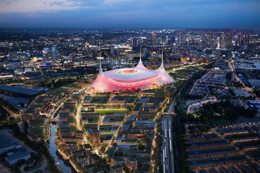 Stadion se má stát centrem nové udržitelné čtvrti.