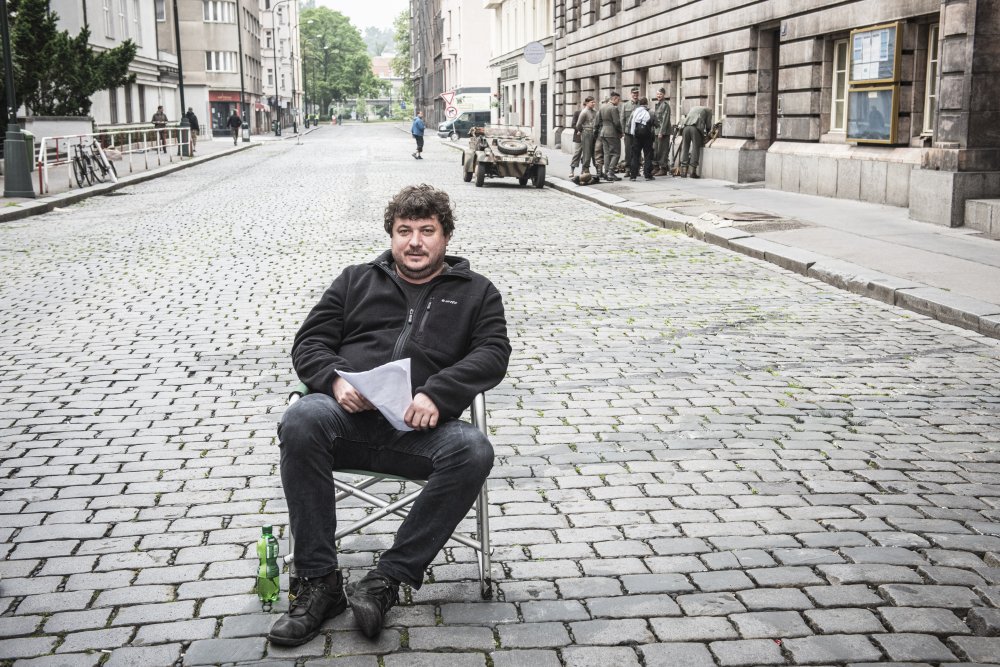 Robert Sedláček při natáčení svých filmů a seriálů
