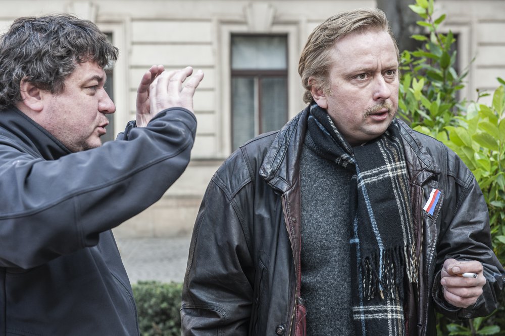 Robert Sedláček při natáčení svých filmů a seriálů