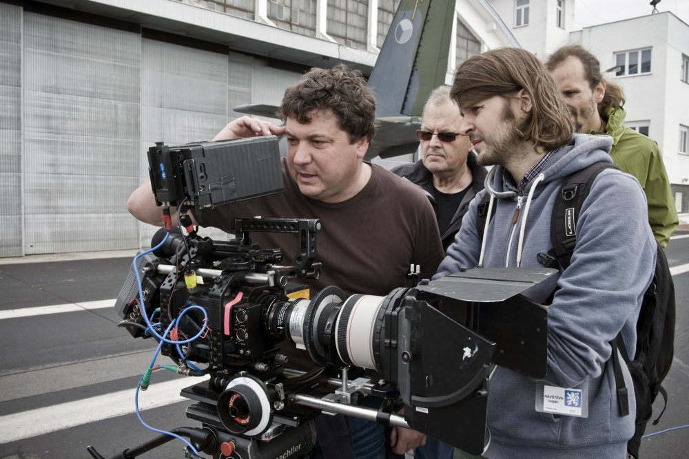 Robert Sedláček při natáčení svých filmů a seriálů