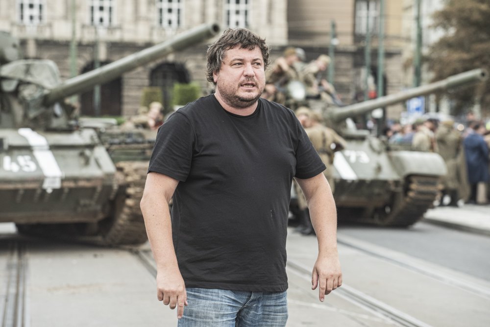Robert Sedláček při natáčení svých filmů a seriálů