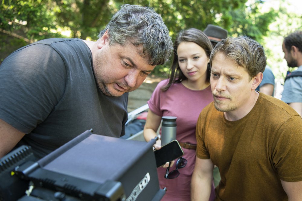 Robert Sedláček při natáčení svých filmů a seriálů