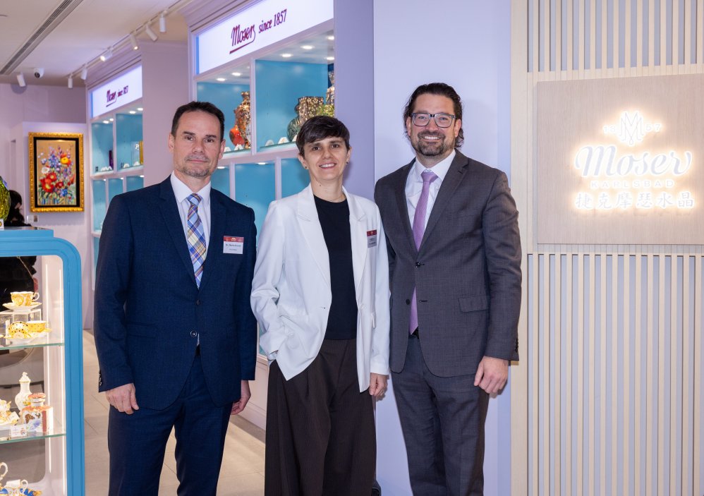 Martin Dvořák (Moser), Klára Jurčová (generální konzulka ČR), Richard Ullisch (Moser)