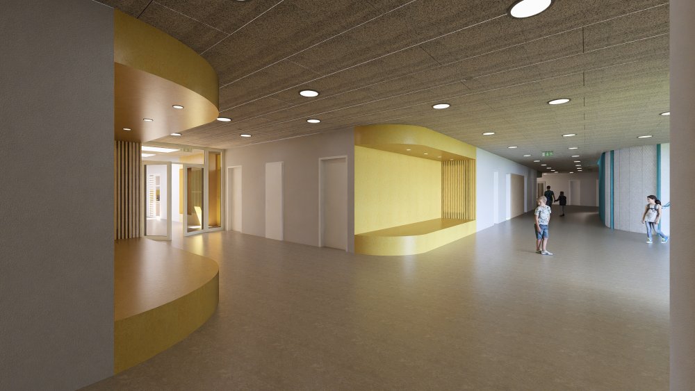 Budovu a interiér  navrhl architekt Vávra